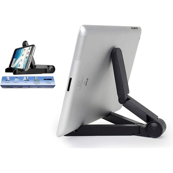 Adjustable Tablet Holder Stand Compatible with iPad, iPhone, Cell Phone Stand, Desktop Solid Universal Desk Stand