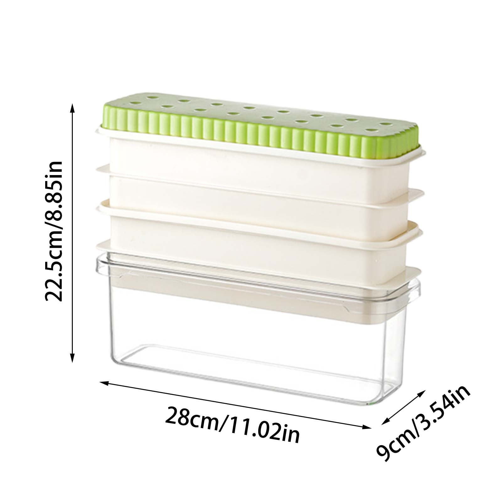Round Ice Ball Maker with Storage Box & Ice Tongs – BPA-Free Plastic, Easy Release Whiskey Ice Mold for Cocktails, Dishwasher Safe & Odor-Proof (Home Bar Essential) B