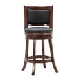 thumbnail image 3 of Boraam Augusta Counter Height High Back Swivel Wood Kitchen Counter Stool, Cherry Finish, 3 of 7