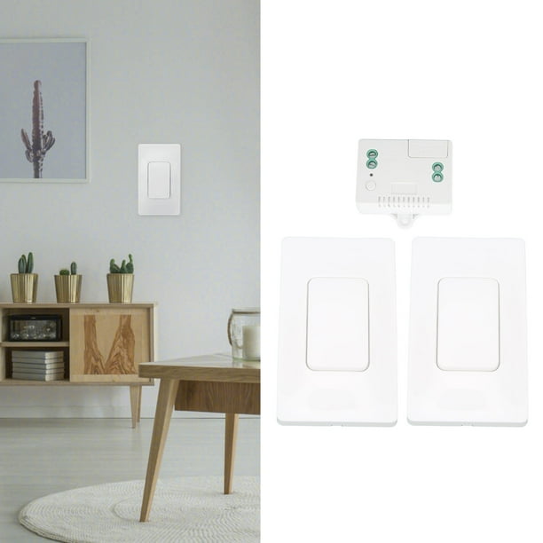 Kit de Interruptor de Luz Inalámbrico ANGGREK 433 MHZ Autoalimentado