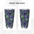 thumbnail image 3 of Retro Frog Purple Mushroom 20oz Stainless Steel Tumbler Car Cup With Straw Lid, Insulated Hot And Cold Water Cup Coffee Mug For Women Men, 3 of 6