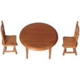 thumbnail image 3 of Silla De Mesa De Comedor De Madera En Miniatura Juego De Sillas De Mesa Redonda De Casa De Muñecas Plana Y Elegante A La Moda Para Casa De Muñecas ANGGREK Juguetes, 3 of 8