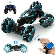 Aiqi RC Stunt Car, 2.4GHz 4WD Gesture Sensing Remote Control Car with Lights Music 360 Rotating Vehicles