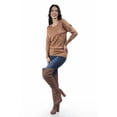 thumbnail image 5 of Blusa con detalles en las mangas Roman Fashion / Juvenil, 2306 (Cafe) cafe EG, 5 of 5