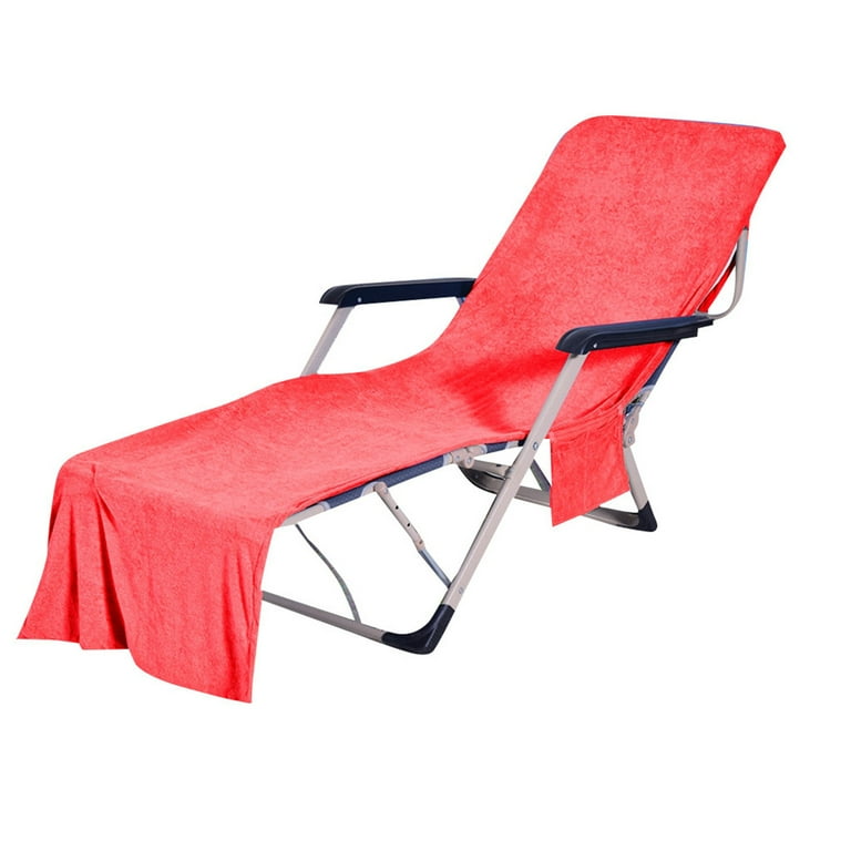 Wovilon Chair Beach Towel Lounge Chair Beach Towel Cover
