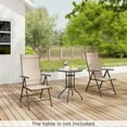 thumbnail image 3 of Costway 2 PCS Patio Folding Dining Chair with 7-Level Adjustable High Backrest for Garden Brown, 3 of 10