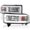 Chrome Housing Clear Lens, variant on Spec-D Tuning Smoke Headlights w/ LED Tube Compatible with 1994-2001 Dodge Ram 1500, 2500, 3500, Left + Right Pair Headlamps Assembly