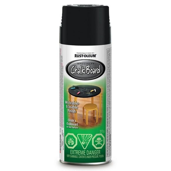 Rust-Oleum Specialty Chalk Board Paint in Black, 312 G Aerosol Spray Paint