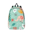 thumbnail image 2 of Rocae Elephant and Flowers for Durable Canvas Backpack Leisure Large Bag Travel Rucksack Multi-function Backpack Medium, 2 of 8