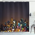 thumbnail image 1 of Ambesonne City Shower Curtain, Abstract Cityscape Bokeh, 69"Wx70"L, Multicolor, 1 of 3