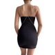 thumbnail image 2 of VISgogo - Vestido ajustado de verano para mujer, color sólido, sin mangas, sin espalda, con cadena, para discoteca VISgogo moda, 2 of 9