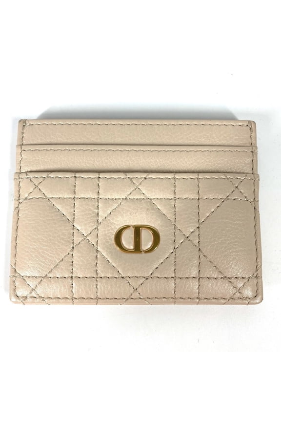 Pre-Owned Christian Dior Dior Cannage CARO Business Card Case, Pass Leather, Women's,... (Good)