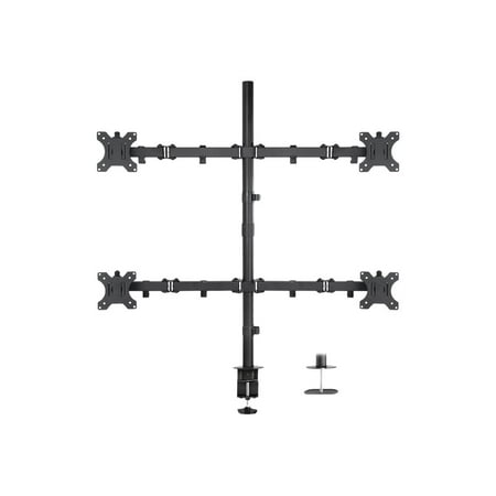 UPC: 0818103024782 | Mount-lt! Quad Monitor Mount | Fits 17 -32  Monitors | 4 Screen Desk Stand