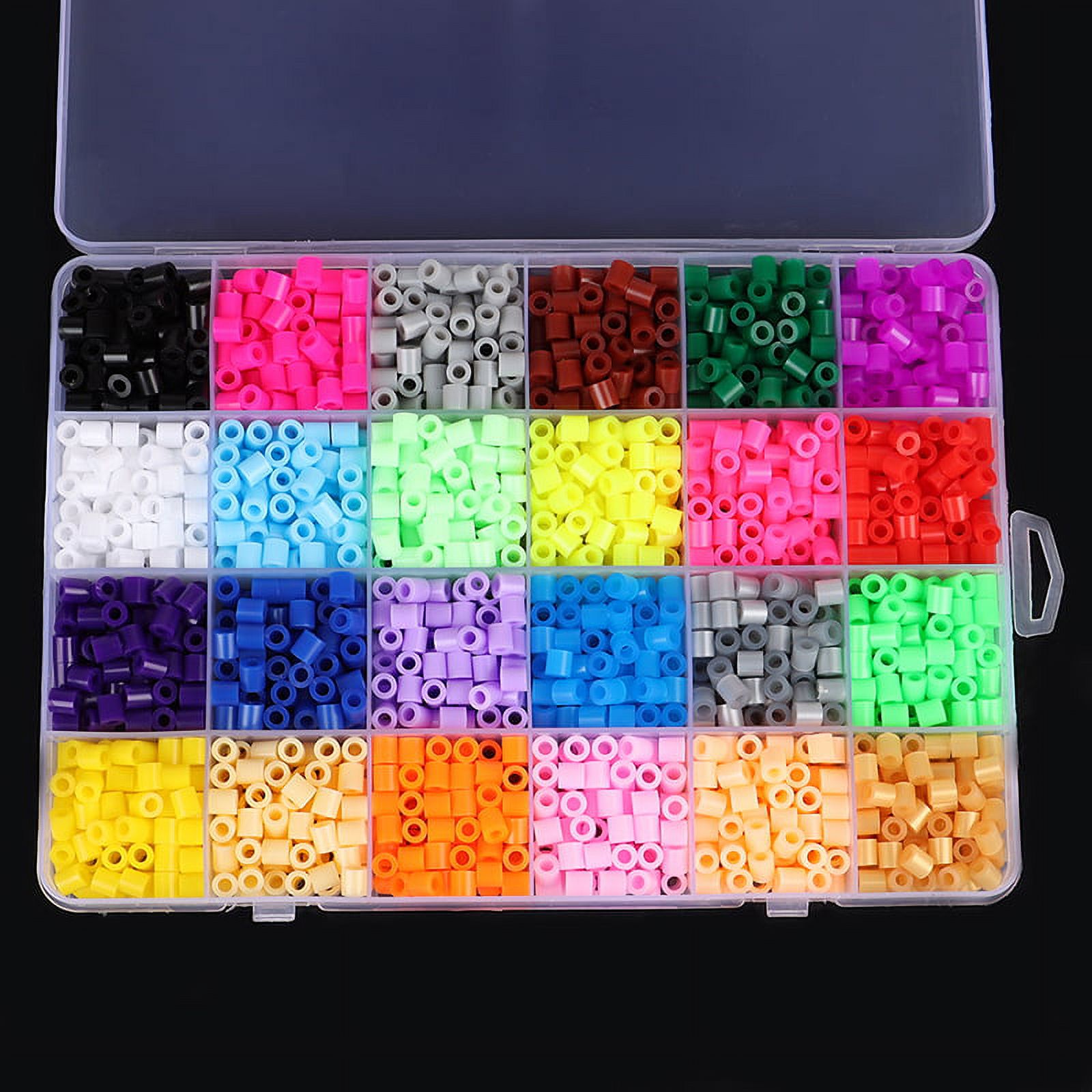 24 Colors 5mm Hama Beads Toy Fuse Bead for Kids DIY Handmaking 3D Toys
