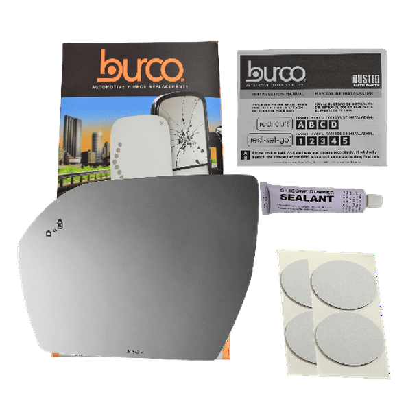 4842B Compatible with 20-23 Ford Expedition/ Lincoln Navigator Left Driver Side Mirror Glass with Blind Spot Detection and Silicone Adhesive