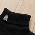 thumbnail image 5 of ATOGUTA Boys Girls Sweaters Turtleneck Long Sleeve Cable Knit Sweater Chunky Pullover Jumper Fall Winter Black, Size 3T-9, 5 of 5