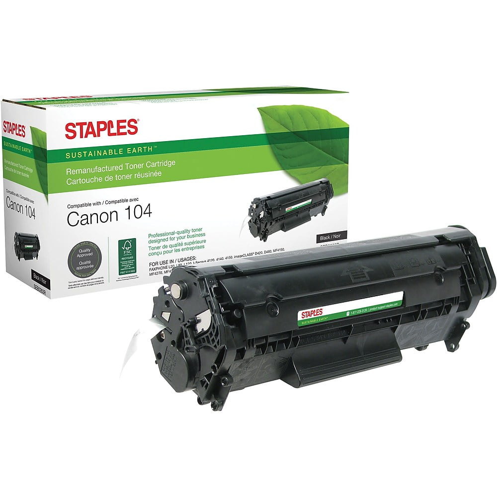 canon 104 black toner cartridge