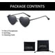 thumbnail image 4 of Vintage Rimless Love Heart Sunglasses - Metal Frame For Women Men Trendy Frameless Red Pink Heart Shaped Glasses Party Funky, 4 of 5