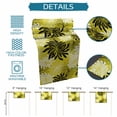thumbnail image 6 of Yellow Black Flowers Table Runner 48 Inches, Modern Abstract Blooms Floral Bed Runner Dresser Scarves Tabletop for Indoor Outdoor Parties/Ceremony/Banquet, 13" x 48", 6 of 9