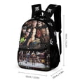 thumbnail image 2 of 16.2In Wres-Tler W-W,E Backpack with Front Pocket Cartoon Backpacks Travel Laptop Daypack Bags For Men Women, 2 of 8