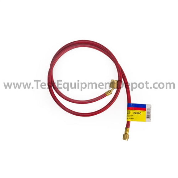 Yellow Jacket 22660 Plus II Hose 1/4 in x 60 in Red HVAC Charging Hose