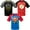 Red/black/blue, variant on DC Comics Justice League Batman Superman The Flash Toddler Boys 3 Pack Athletic T-Shirts Toddler to Big Kid