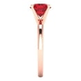thumbnail image 3 of Clara Pucci 14K Rose Gold 1.5ct Ruby Solitaire Ring for Women, 3 of 8