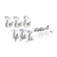 thumbnail image 1 of Maytalsory 6pcs Guitare Syntoniseur Chevilles Ensemble Pièces de Rechange Modifié Pièces Professionnelles Tête de la Machine Syntonisation Cheville Accessoire Instrument Argent, 1 of 6