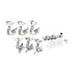 thumbnail image 2 of Greeniant Juego de 6 uds de clavijas de afinador de guitarra, piezas modificadas, accesorios para guitarras, cabezal de máquina Universal, Accesorios para instrumentos musicales Plata, 2 of 6