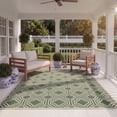 thumbnail image 3 of Safavieh Courtyard Brooklyn Geometric Indoor/Outdoor Area Rug, Dark Green/Beige, 9' x 12', 3 of 11