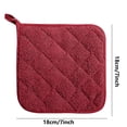 thumbnail image 3 of Pot Holders for Kitchen, Terry Pot Holder Set of 6, Heat Resistant Hot Pads for Cooking, Baking, Hot Dishes and Countertop Protection, 3 of 5