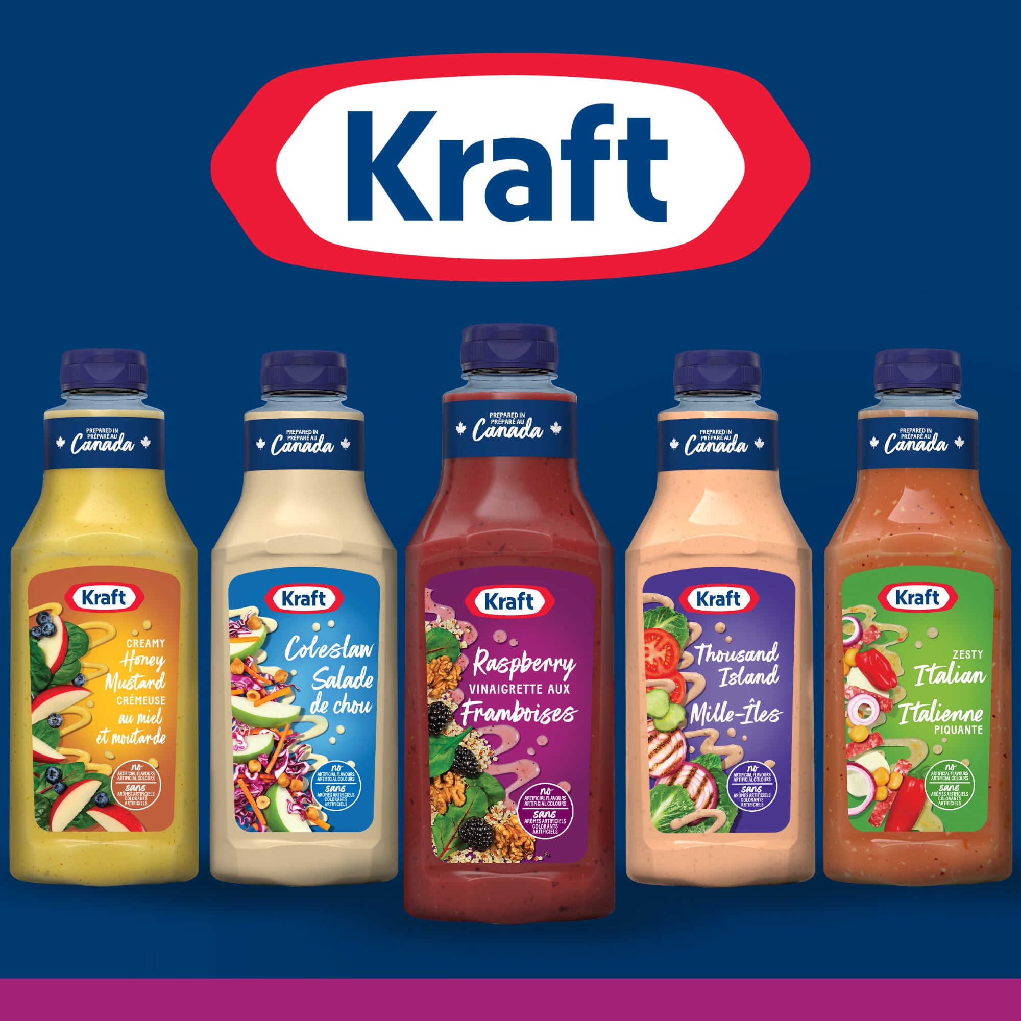 Kraft Raspberry Vinaigrette Salad Dressing, 425 mL Bottle
