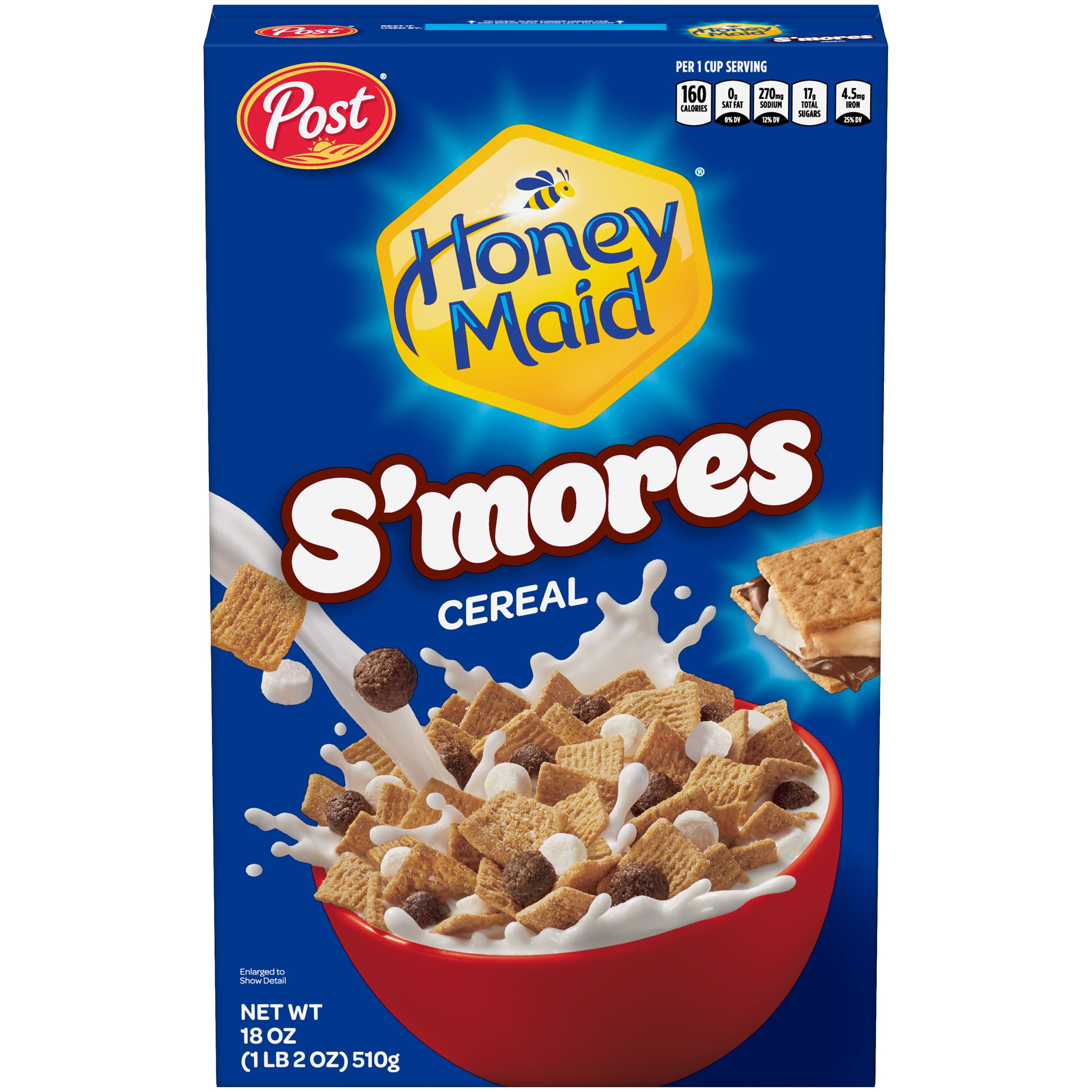 Post, Honey Maid S'Mores Breakfast Cereal, 18 oz. Box