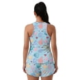 thumbnail image 2 of Xoenoiee Seashell Conch Coral Heart Bubble Print Two Piece Tankini Set with Shorts, Womens Tummy Control Swimsuit with Pockets Bathing Suit with Boy Shorts Swimwear 2026, 6XL, 2 of 7