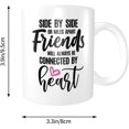 thumbnail image 2 of Bestie Coffee Mug, Funny To My Bestie Coffee Tea Cup Best Friends or Birthday Gifts for Soul Sister Mom Aunt Friends Forever BFF Friendship Present for Her Women 11oz Ceramics White, 2 of 6