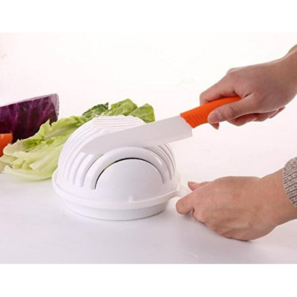 Salad Cutter Bowl, Vegetable Chopper, Chop Fresh Vegetables and Fruits