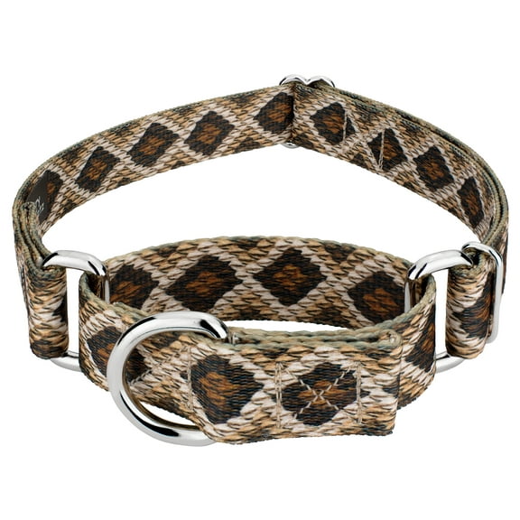 Country Brook Petz® Rattlesnake Martingale Dog Collar, 2XS