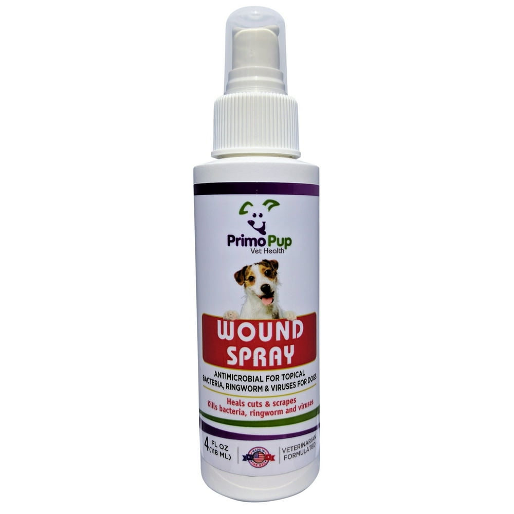 Antiseptic Wound Spray for Dogs Primo Pup Vet Health Veterinarian