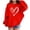 Red, variant on Lightweight Hoodies Valentines Day Heart Print Hooded Girls Long Sleeve Pullover Sweatshirt Kids Oversized Hoodies Tops Cotton Sweatshirts for Girl Gray 4Y