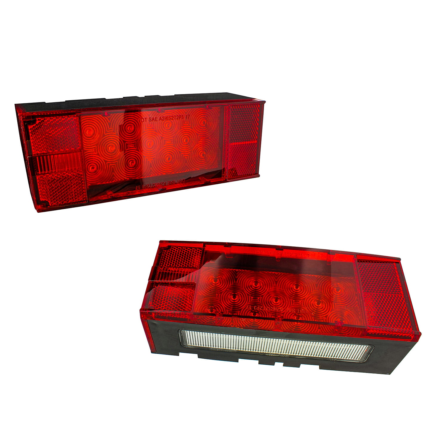 5 Piece LED Brake Lights and Rear Trailer Marker Lights 4-Way Trailer Light Wiring Kit ABN Rear Trailer Lights LED Kit 