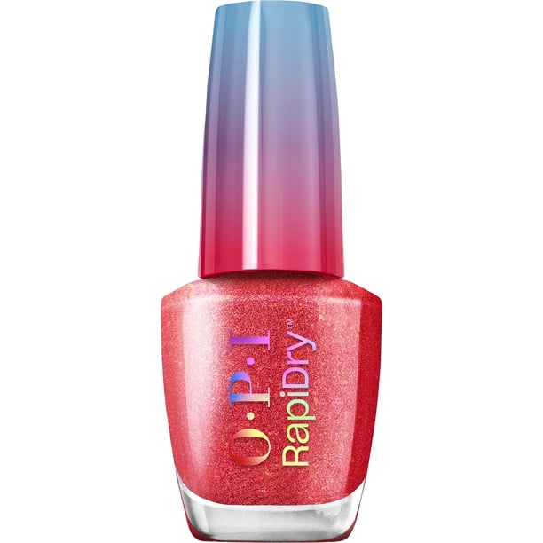 Esmalte de uñas OPI RapiDry Fuego On-the-Go Bright Red Shimmer