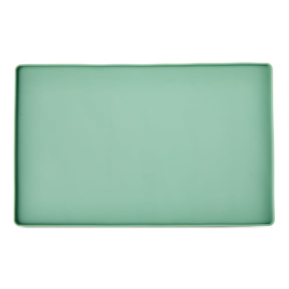 Vibrant Life Medium Silicone Pet Feeding Mat, Sage Green, 19" x 12"