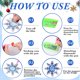 thumbnail image 4 of Refrigerador con imanes Cgtredaw Mosaico Diamantes 12 Uds Coche copo Nieve, 4 of 9