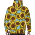 thumbnail image 7 of Lsque Sunflowers Pattern Casual Men's Hoodie,Hooded Sweatshirt with Kangaroo Pocket,Pullover Hoodie-XX-Large, 7 of 7
