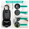 thumbnail image 4 of Key Lock Box for Sturdy Waterproof Hanging for House Resettable Large Capacity Security Lockbox ,Easy to Operate, 4 of 7