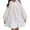 White, variant on Casual Jackets Womens Solid Color Sweatshirt Long Sleeve Hooded Loose Fit Bunny Cute Thick Outerwear Blouses Black,S