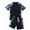 Black, variant on Little Boys' Rash Guard Sets Short Sleeve Shirts Swim Swimsuit Bathing Set 2pc Christmas Clothes for Baby Girl