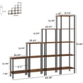 thumbnail image 2 of Ladder Corner Bookcase, 5 Tier Book Display Shelf, Home Office Living Room, 2 of 7
