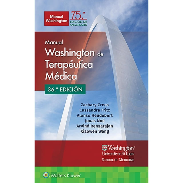 MANUAL WASHINGTON DE TERAPEUTICA MEDICA WOLTERS KLUWER Pasta Blanda