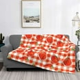 thumbnail image 2 of Yiaed Tomatoes And Chili Print Blanket Throw Blanket Soft Cozy Flannel Blanket for Home Bed Sofa Couch Chair-60"x50", 2 of 6